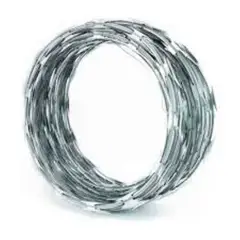 METALFER - Concertina Galvanizada Con Candado 10 Mts
