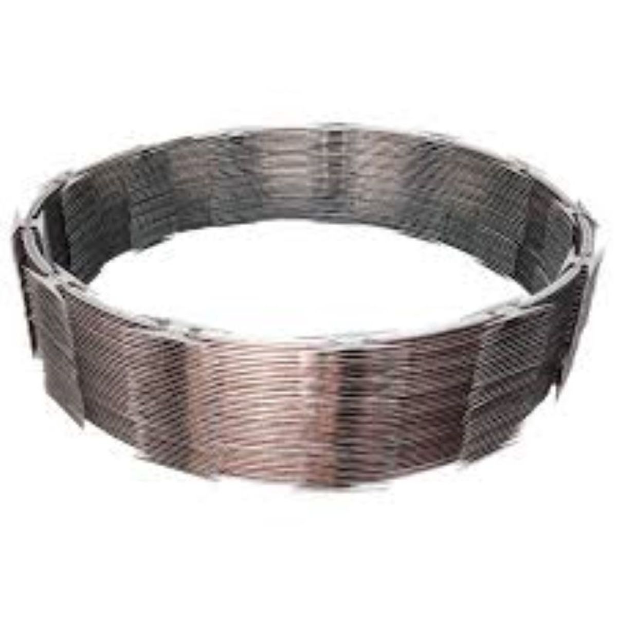 METALFER - Concertina Galvanizada Con Candado 10 Mts.