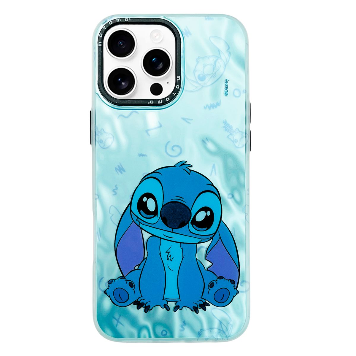 JOIGO - Carcasa Funda Para IPhone 16 Pro Max Lilo y Stich Tornasol Celeste