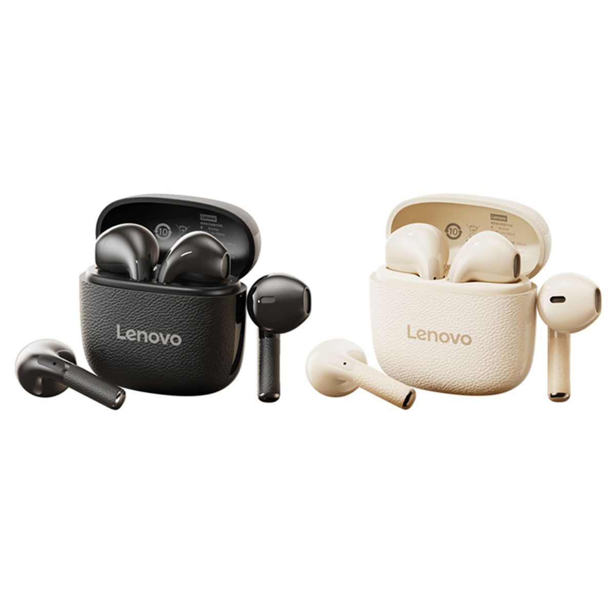 LENOVO - Audífonos Lenovo Clip TA166 TWS Bluetooth 54 - Negro + Blanco