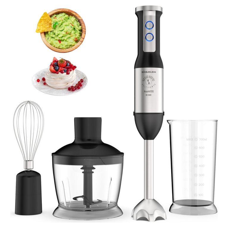 Minipimer Batidora De Mano Inmersion Bm-1000 4en 1