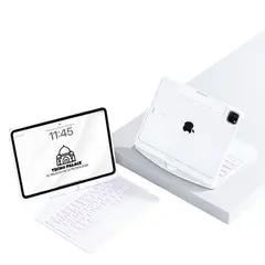 GENERICO - Funda Teclado TouchPad 360 Para iPad 10.2 / 10.5 - Blanco