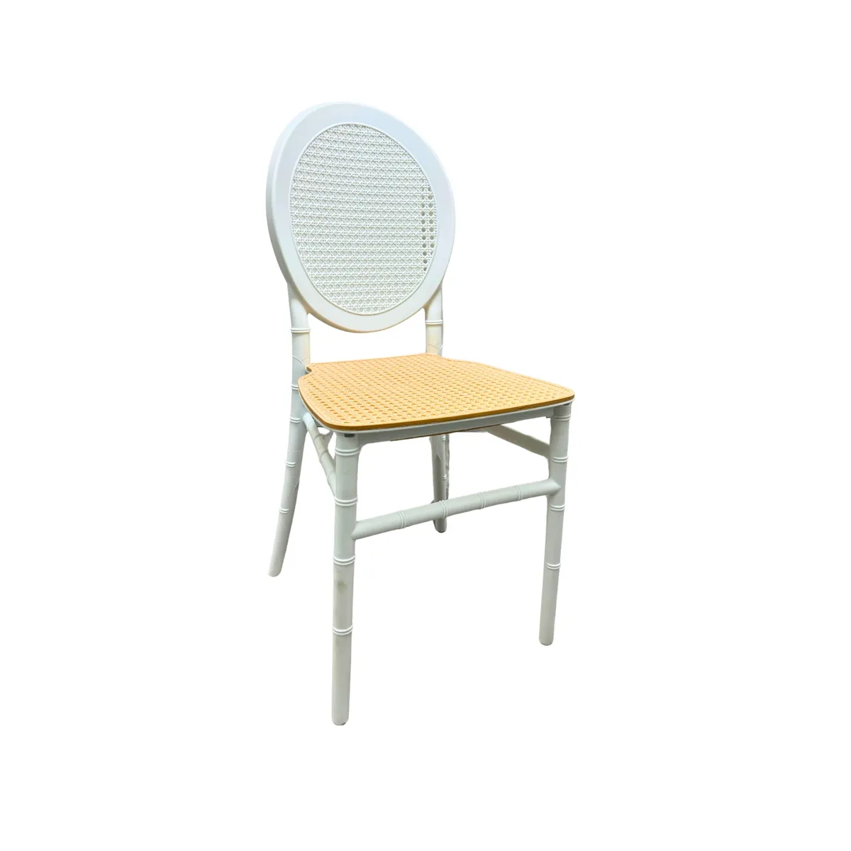 HABITA2 CHILE - Silla Moody Estilo Nórdico con Asiento de Ratán Sintético