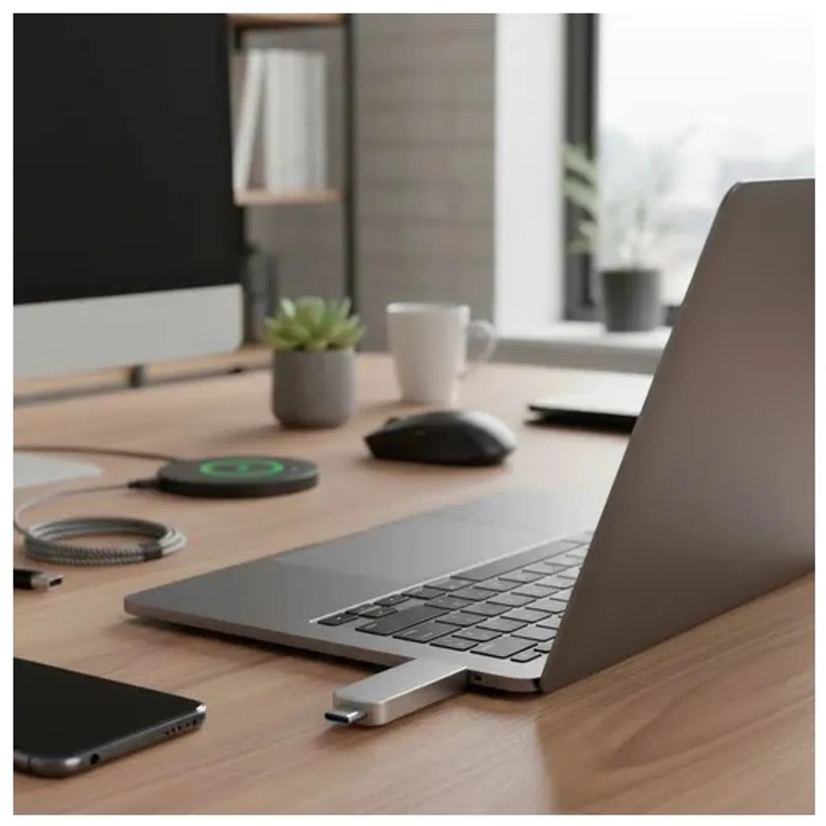 GENERICO - Pendrive USB 2tb para Celular y Computador USB a C Negro