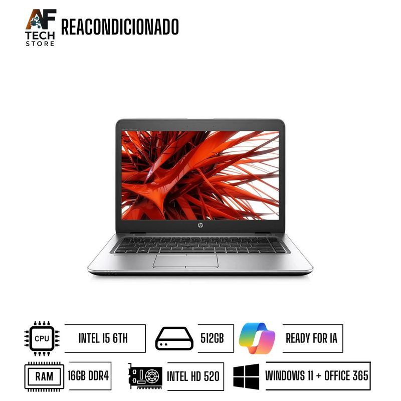 HP - Notebook HP Probook 640 G2 Performance (Win11 - Office365) Reacondicionado