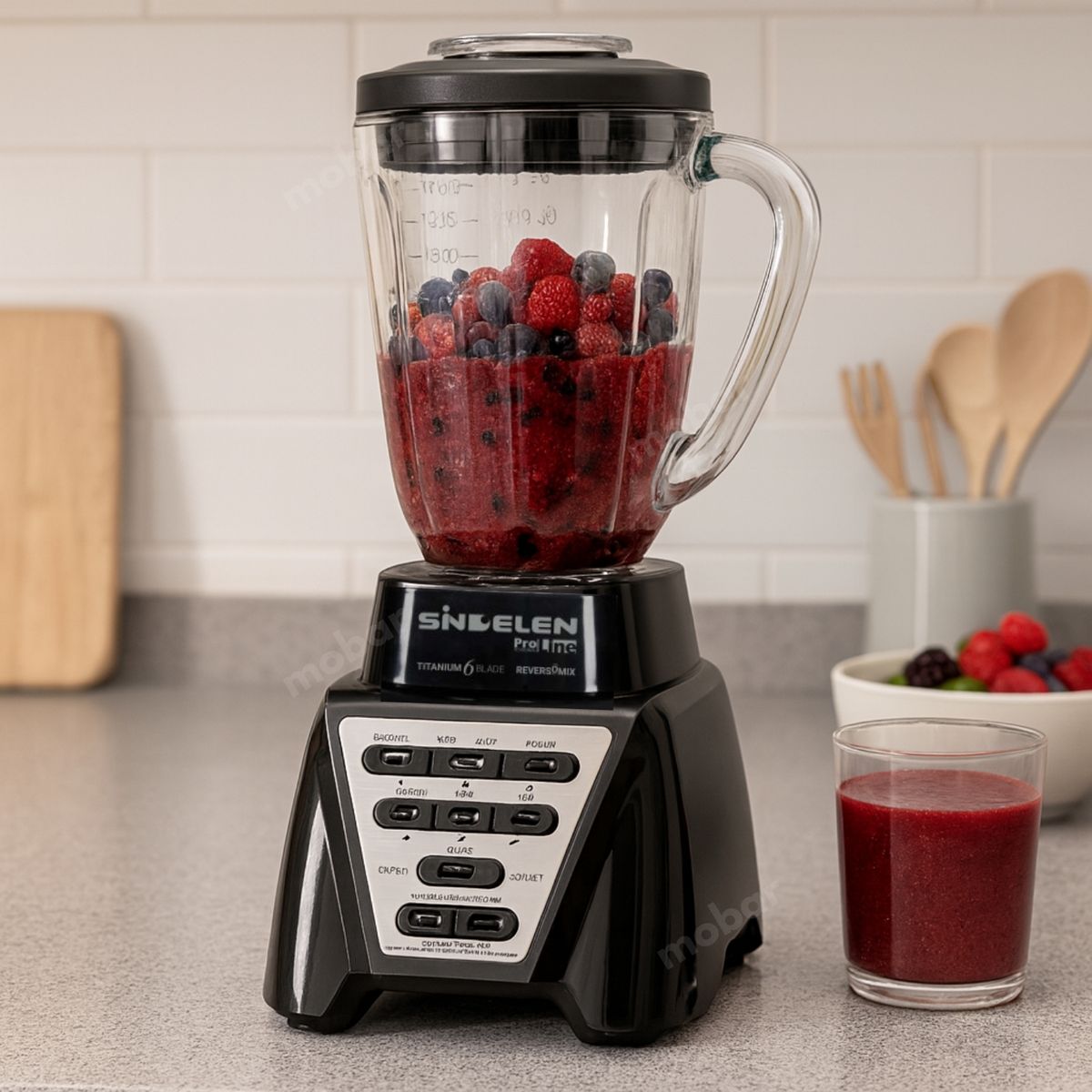 SINDELEN - Licuadora Juguera Pica Hielo Reversa 22Lts Sindelen L-26000NG 1000W