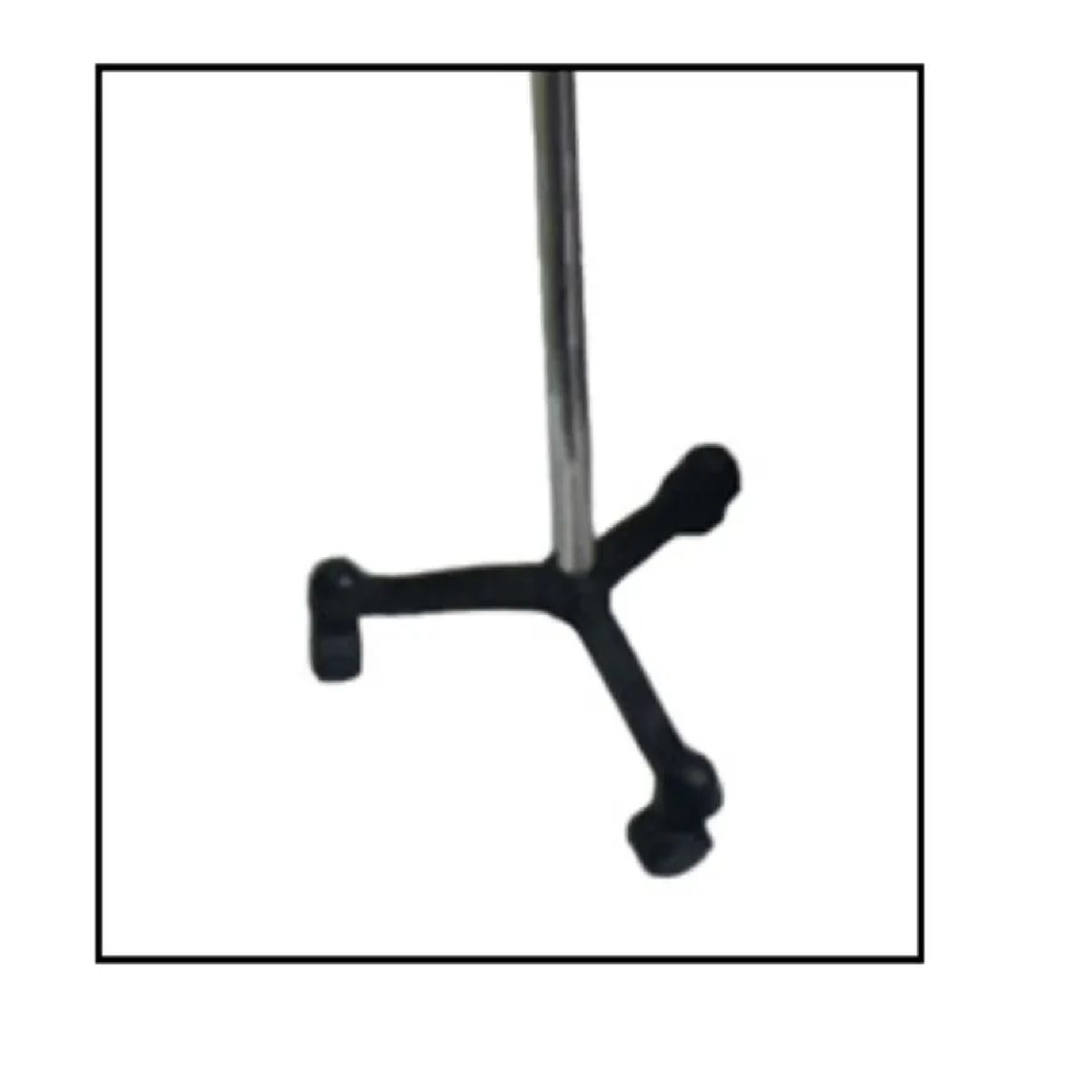 GENERICO - Porta Suero Ajustable 4 Ganchos Base Pedestal 3 Ruedas Suero