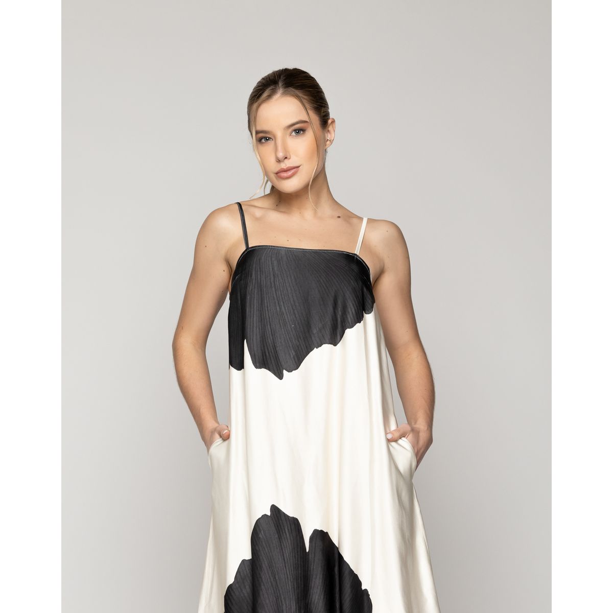 LINEATRE - Vestido Mujer Dalia Estampado Floral Maxi Con Tirantes Lineatre