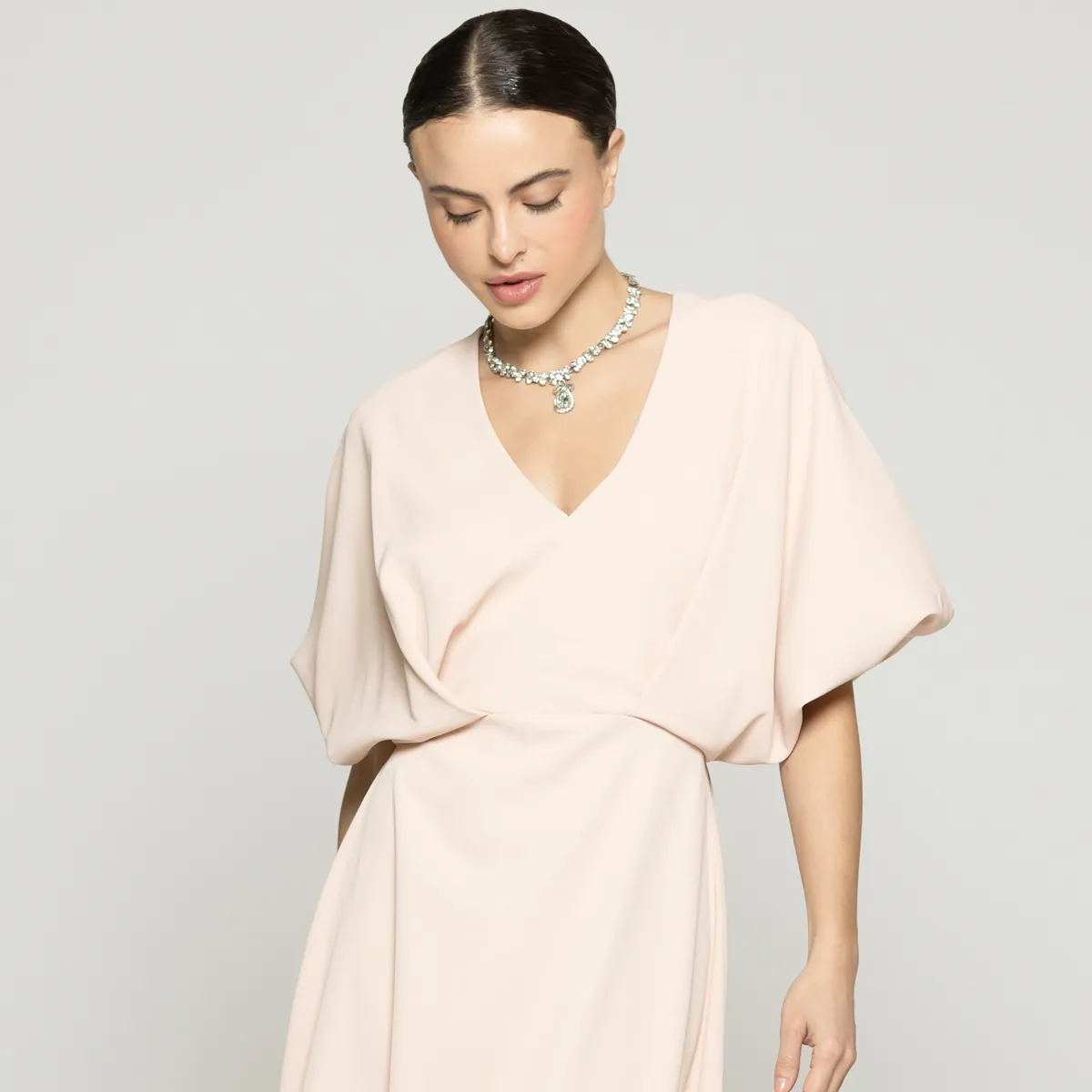 LINEATRE - Vestido Mujer Viridiana Largo Rosa Lineatre