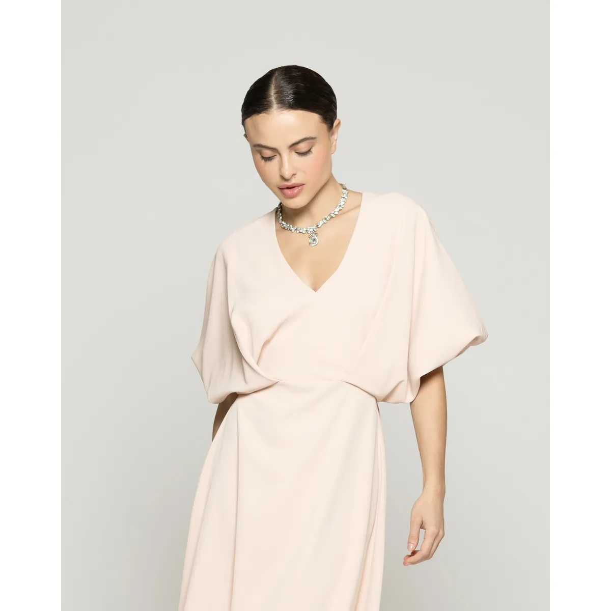 LINEATRE - Vestido Mujer Viridiana Largo Rosa Lineatre