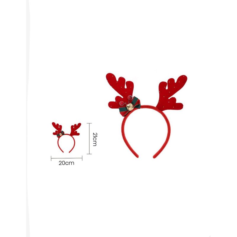 GENERICO - DIADEMA DE RENO NAVIDEÑO ROJO
