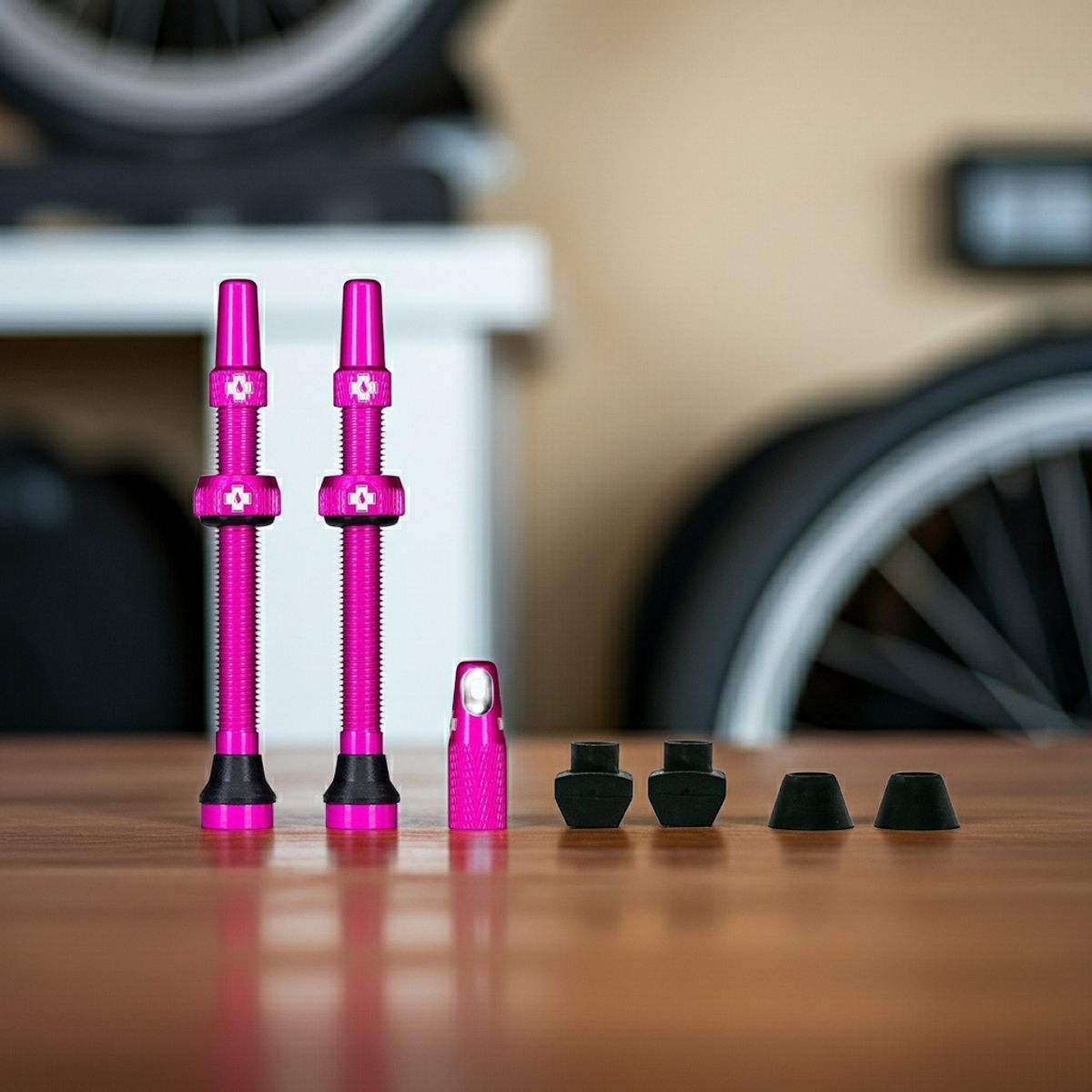 MUC OFF - Kit valvulas tubeless Muc-Off 60mm rosado