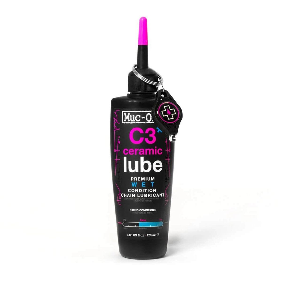 MUC OFF - Lubricante de cadena húmedo wet ceramic lube Muc-Off 120ml