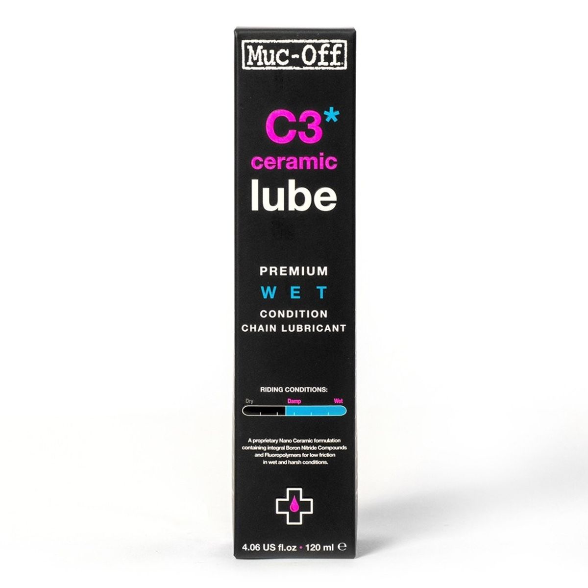 MUC OFF - Lubricante de cadena húmedo wet ceramic lube Muc-Off 120ml