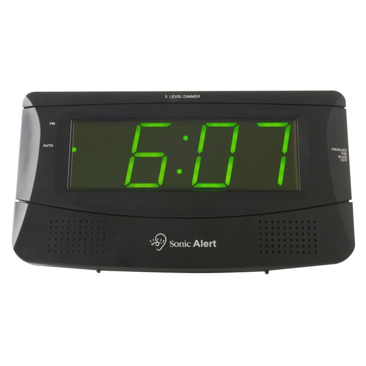 SONIC - Despertador con Vibración Clásico Negro