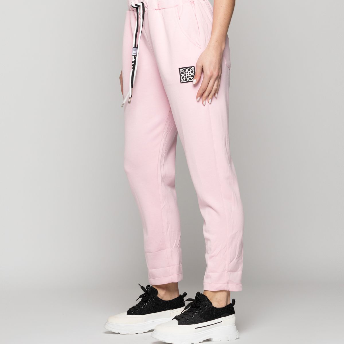 LINEATRE - Pantalón Mujer Pastora Buzo Rosa Lineatre