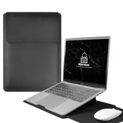 GENERICO - Funda Para Notebook Macbook Con Soporte Plegable 13" / 14" - Negro