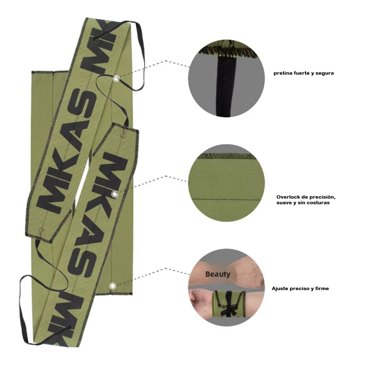 MORLAN - Muñequeras Rígidas de Tela para Gimnasio y Crossfit  Ajustable Bordo