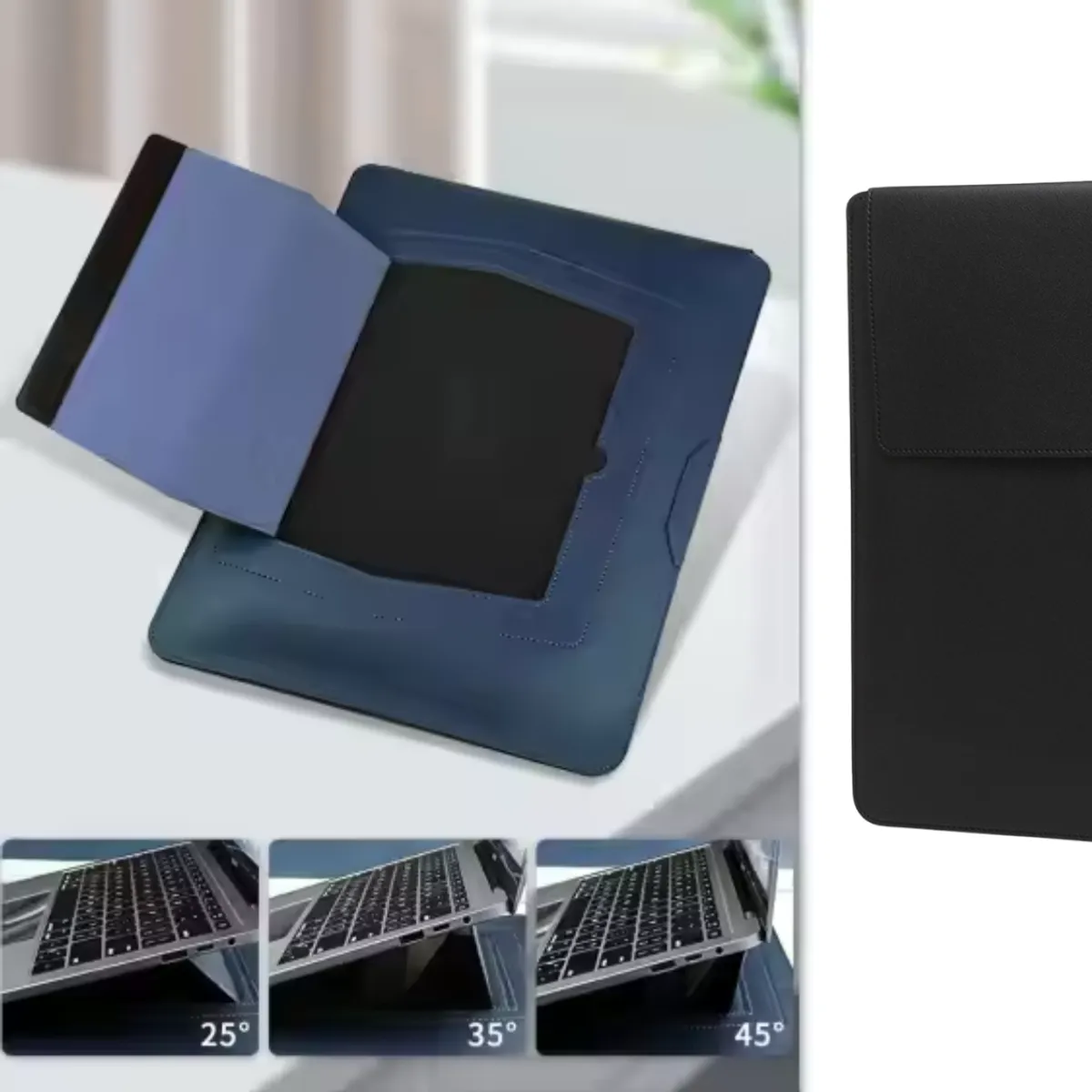 GENERICO - Funda Para Notebook Macbook Con Soporte Plegable 15"  / 16"  - Rosado