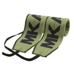 MORLAN - Muñequeras Rígidas de Tela para Gimnasio y Crossfit Ajustable Verde