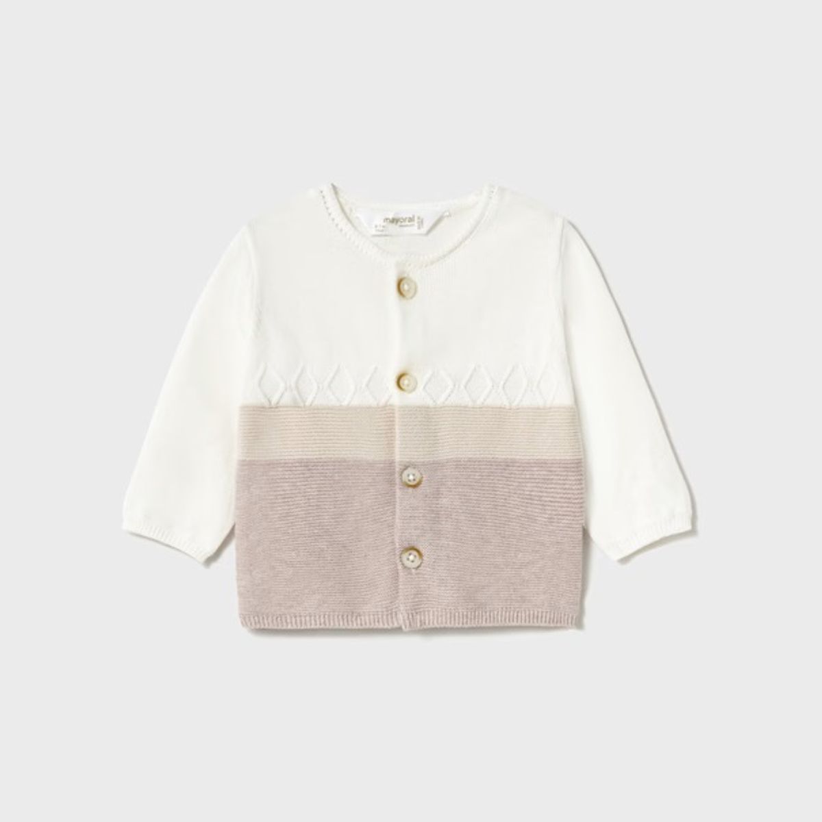 MAYORAL - Conjunto 3 piezas tricot recién nacido