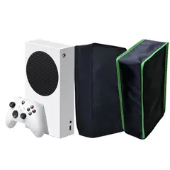 GENERICO - Funda Protectora Antipolvo Premium Consola Xbox Series S - Negro Verde