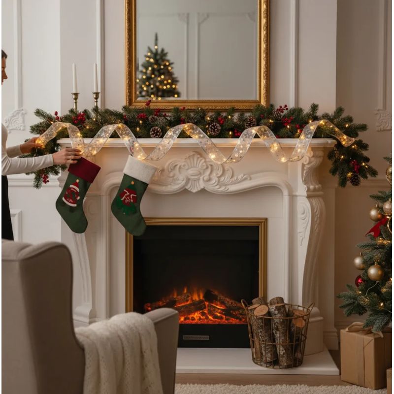 GENERICO - Set 3 Cinta led Navidad 2M Multicolor