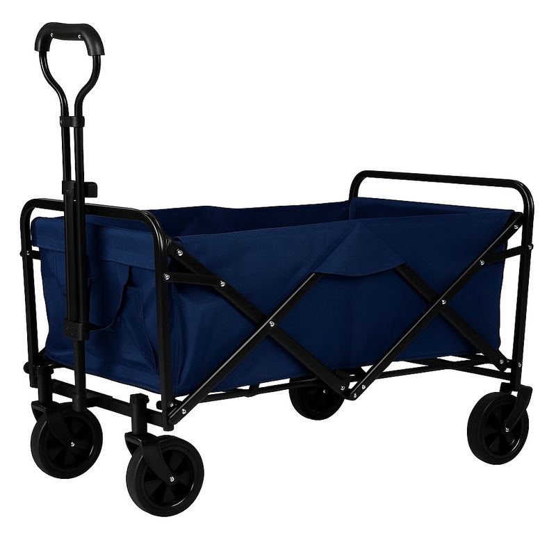 GENERICO - Carrito Para Compras Plegable Ideal Para El Camping Azul Oscuro
