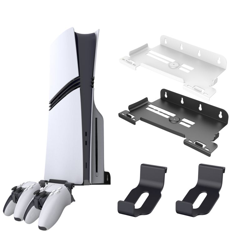 Soporte De Pared Premium Para Ps5 Slim Ps5 Pro - Negro