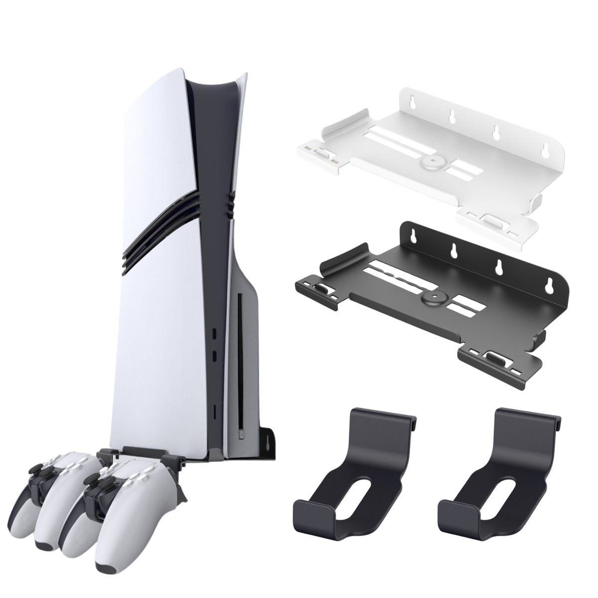GENERICO - Soporte De Pared Premium Para Ps5 Slim  Ps5 Pro - Blanco