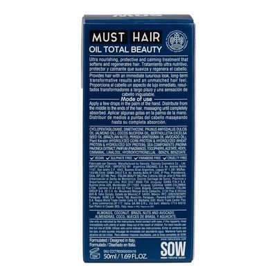 Imagen 2 del producto Sow Aceite Capilar Reparador Con Protección Térmica Total Beauty 50ml