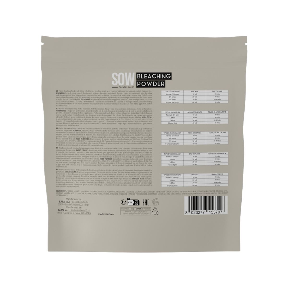 WELLA - Sow Polvo Decolorante Profesional Pro-plex 500g Máxima Protección