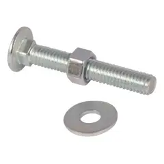 METALFER - Pack Perno Coche 1 /4 x 2 + Tuerca + Golilla Clbra (100 Un)