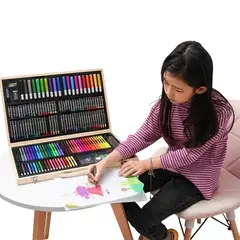 GENERICO - Set De Dibujo Y Pintura, Lápices Y Accesorios 180 Piezas