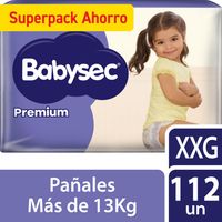 Pañales de bebé Premium Talla XXG X112