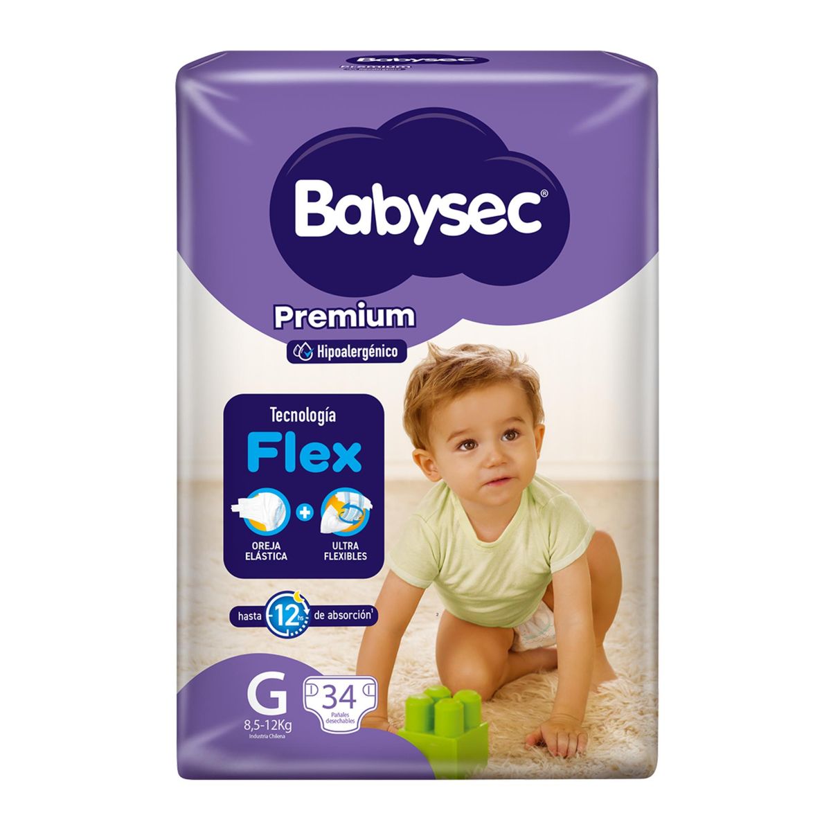 BABYSEC - Pañales de bebé Babysec Premium Talla G X34