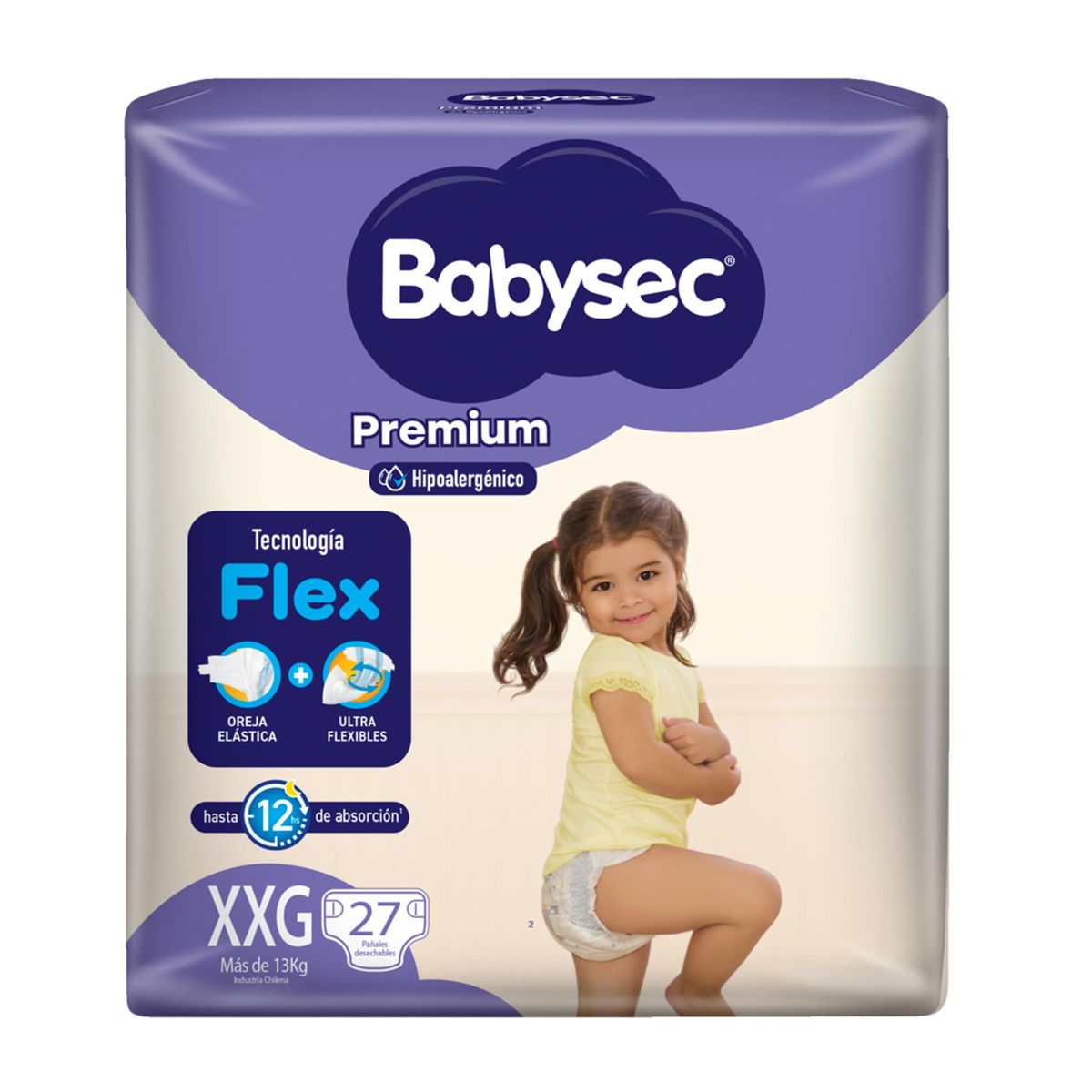 BABYSEC - Pañales de bebé Babysec Premium Talla XXG X27