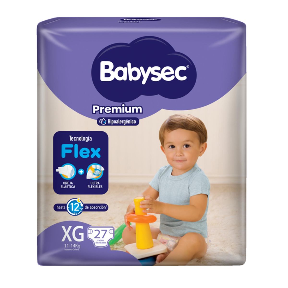 BABYSEC - Pañales de bebé Babysec Premium Talla XG X27