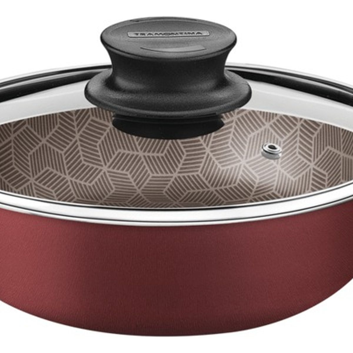 TRAMONTINA - Arrocera C/tapa 24 Cm Paris 2.8 Lt Rojo Tramontina 28517-724