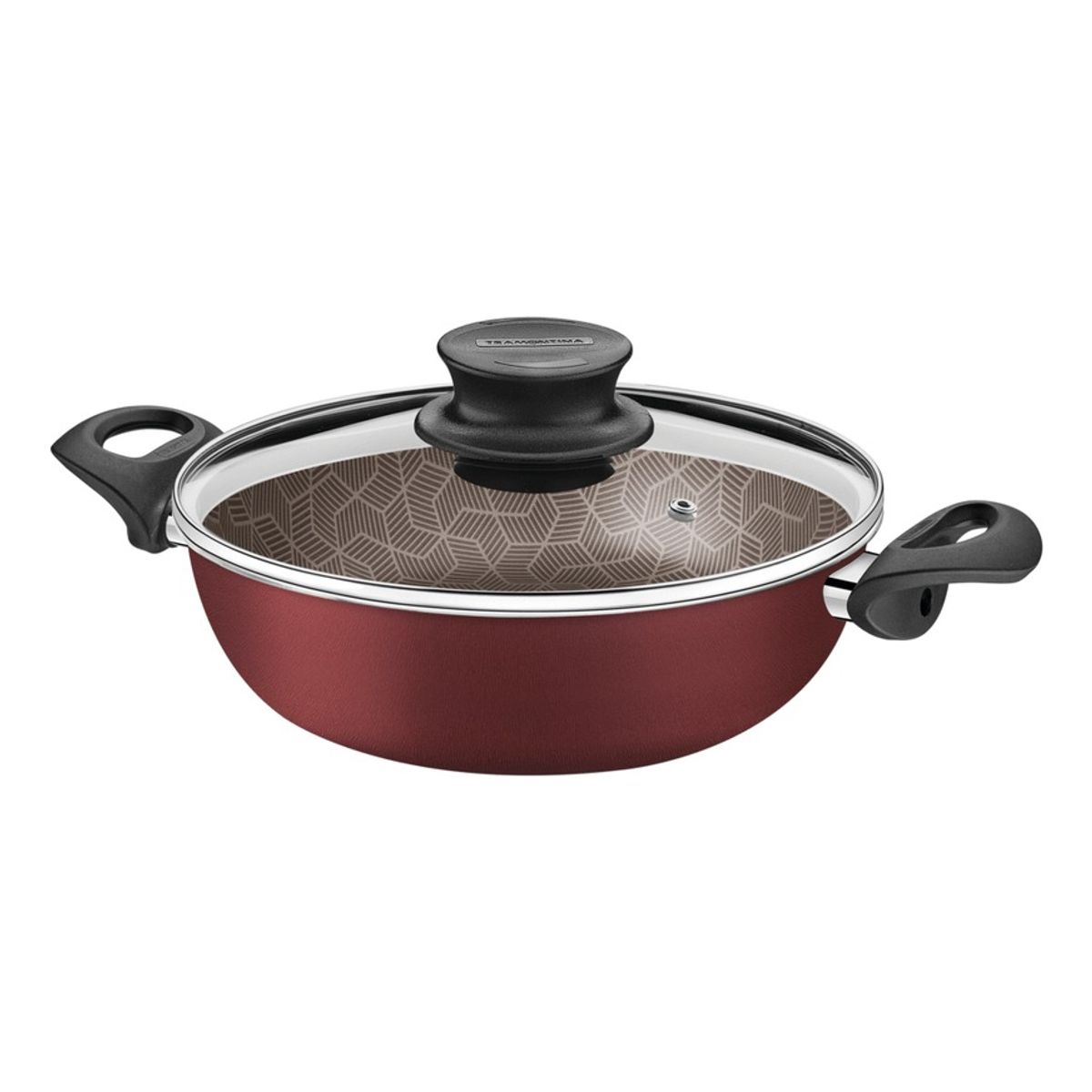 TRAMONTINA - Arrocera C/tapa 24 Cm Paris 2.8 Lt Rojo Tramontina 28517-724