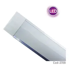 UNIVERSAL - Lampara Led 120cm Aluminio 60/50w Luz Blanca 3709