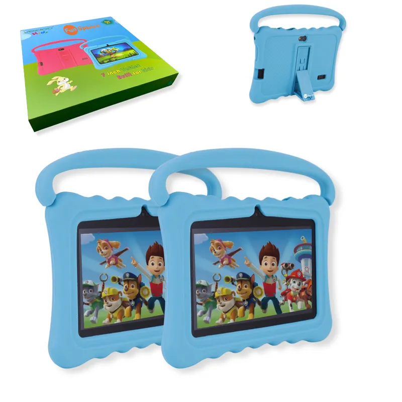 VEIDOO - Pack 2 Tablets Azules para Niños 7 Pulg. WiFi Playstore Control Parental