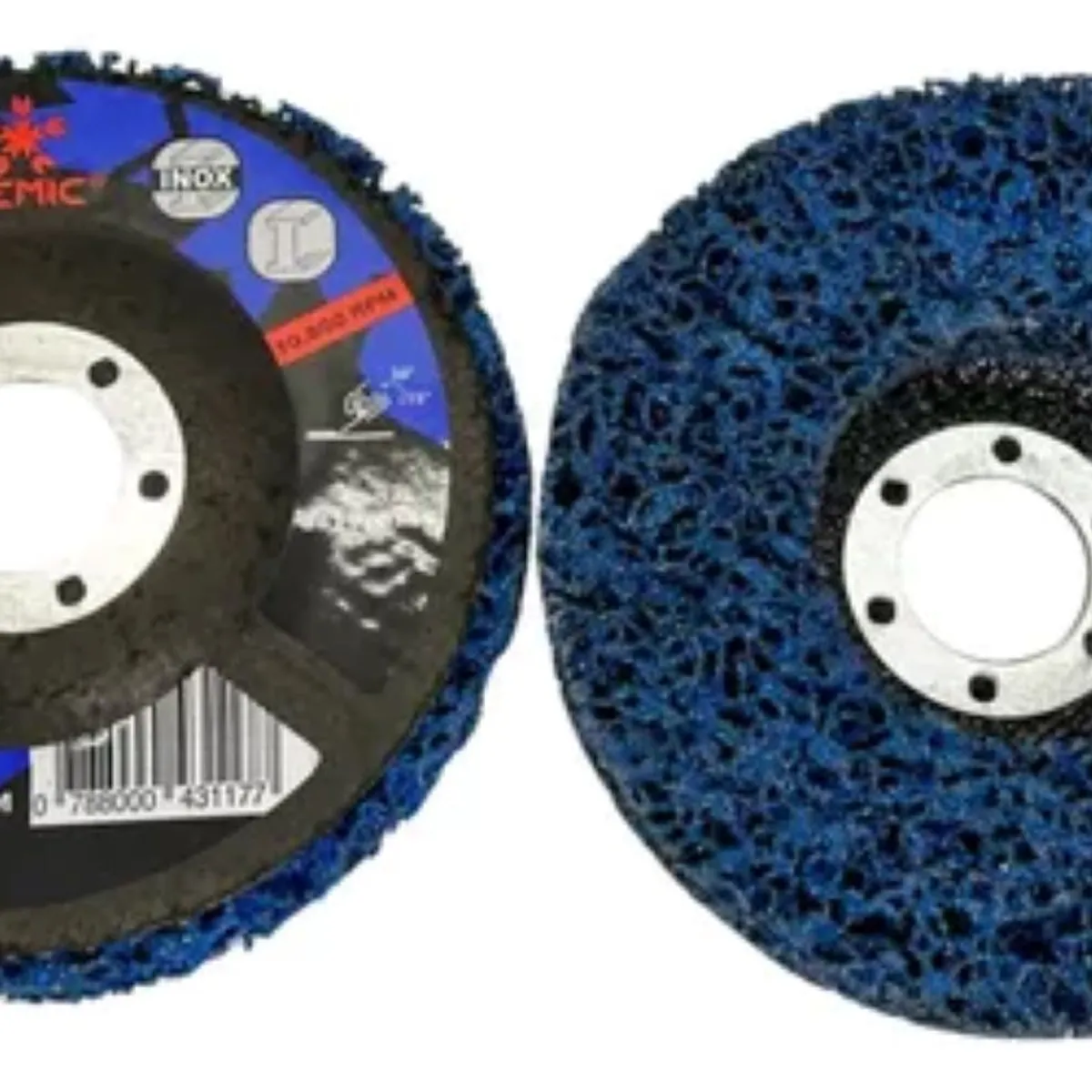 METALFER - Disco De Limpieza Remueve Pintura Y Oxido Inox 4 1/2 Hemic