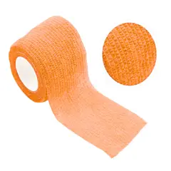 GENERICO - Venda Coban Autoadhesiva Vendaje Deporte 75mmx450cm unidad Naranja