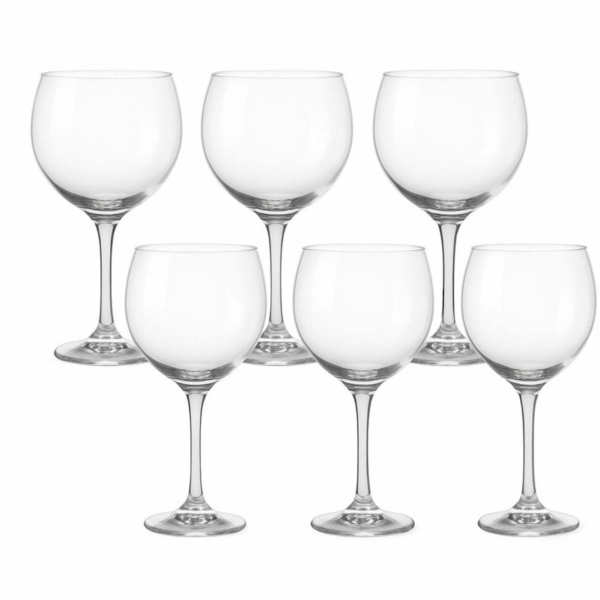GENERICO - Set 6 Copas Para Gin Cocktail Vidrio grueso 690ml Cristal