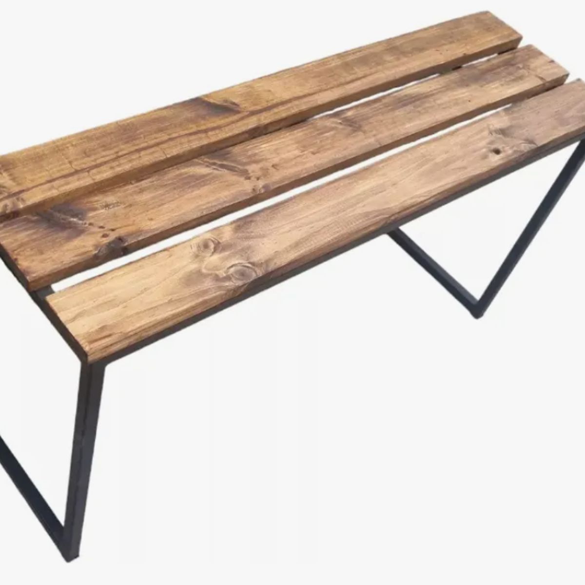 GENERICO - Banca De Metal Y Madera Torshavn - 100 Cm