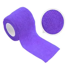 GENERICO - Venda Coban Autoadhesiva Vendaje Deporte 75mm x450cm unidad Violeta