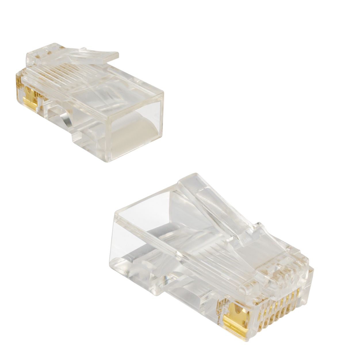 GENERICO - Pack 100 Conectores RJ45 Cat5e Transparente