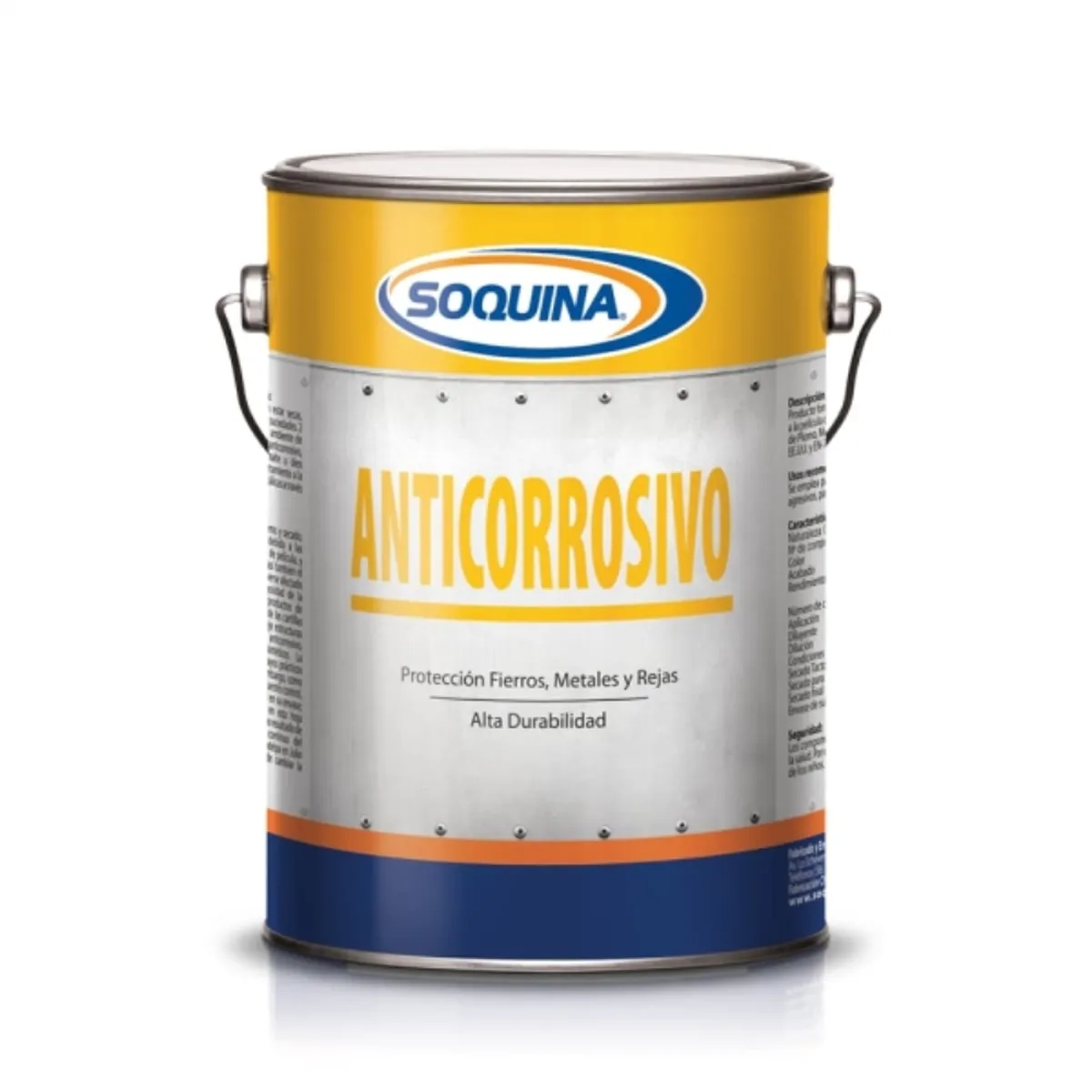 Anticorrosivo gris perla 1 gal, marca SOQUINA - Foto Principal