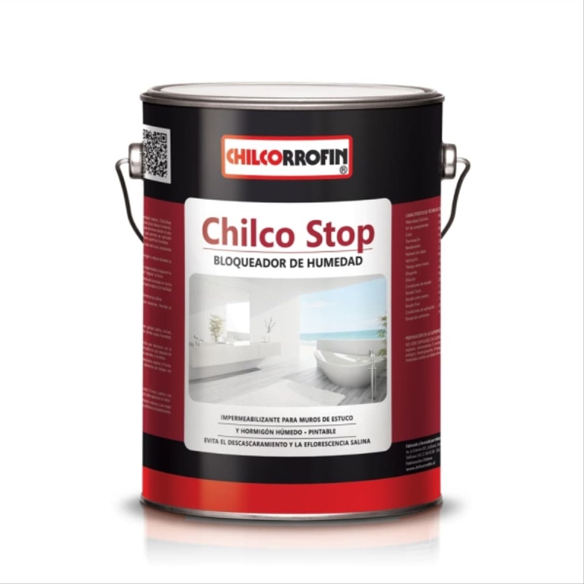 CHILCORROFIN - Bloqueador de humedad Chilco Stop blanco invierno 1 gal